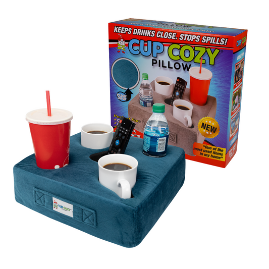 Cup Cozy Pillow 5 Hole Teal